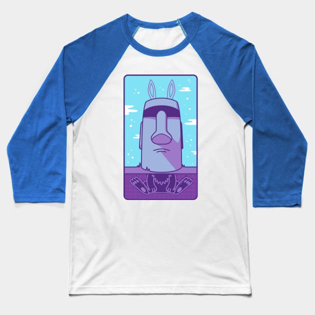 Secret of Easter Island Baseball T-Shirt by strangethingsa